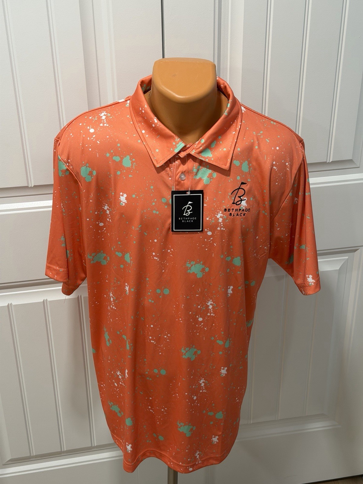 Bethpage BLACK Private Label Golf Polo Men’s LARGE Measurements are In THE PICS