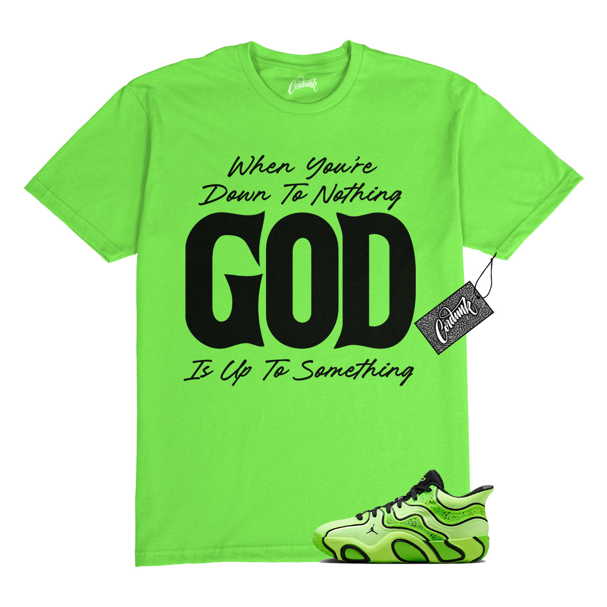Tatum 3 6th Man Ghost Electric Green Black Neon T Shirt Match UTS