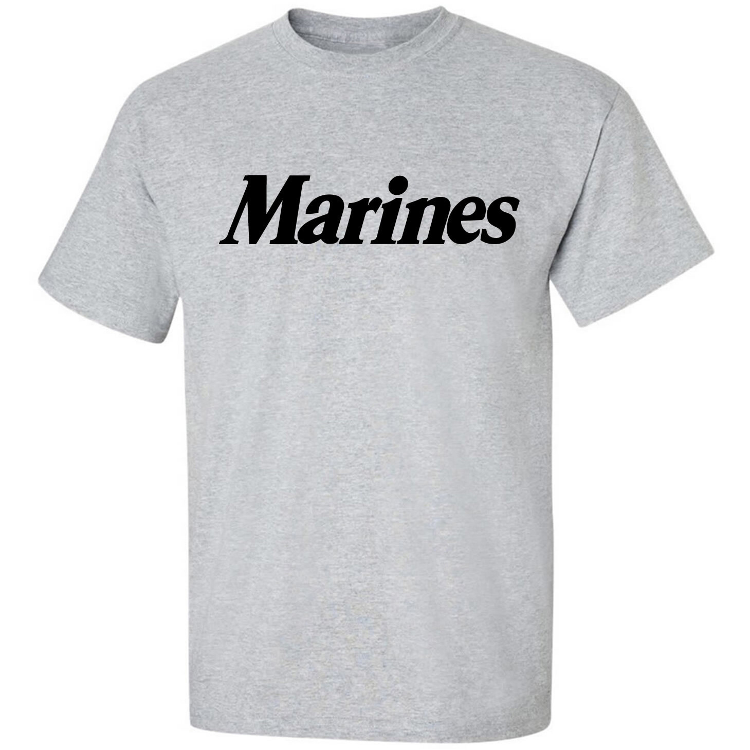 U.S. Marines Short Sleeve T-Shirt in gray – Adult Small to 5X