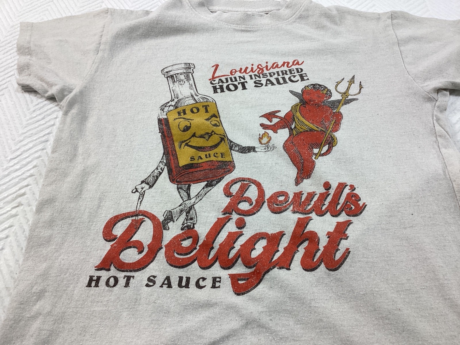 Brisco Brands Louisiana Cajun Hot Sauce Shirt Mens Medium