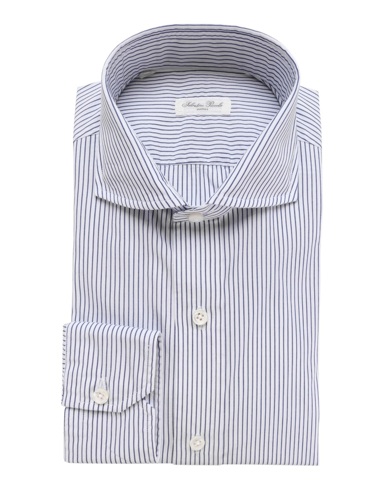 NWT SALVATORE PICCOLO DRESS SHIRT Napoli cotton handmade luxury Italy 40 15 3/4