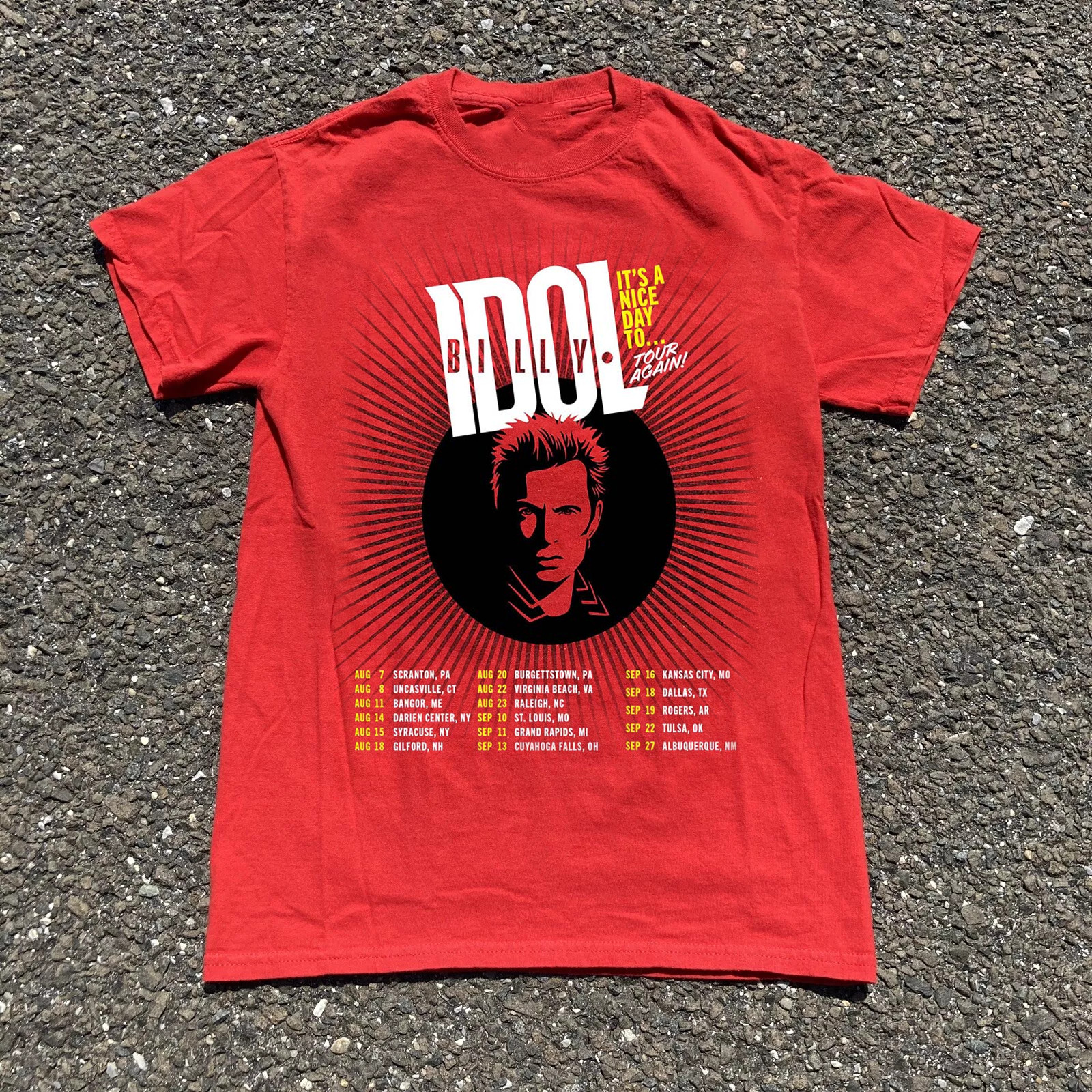 Billy Idol Its A Nice Day To Tour Again 2026 T-shirt TU1957