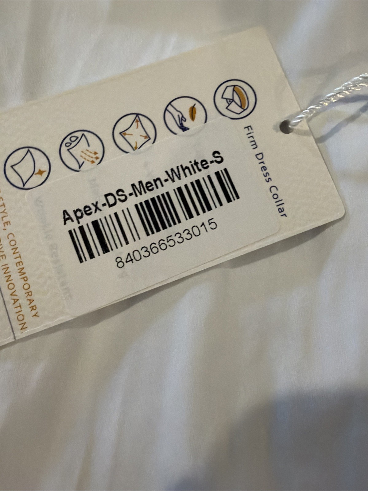 NWT Collars & Co Apex Performance Dress Shirt Small Solid White $119 Retail
