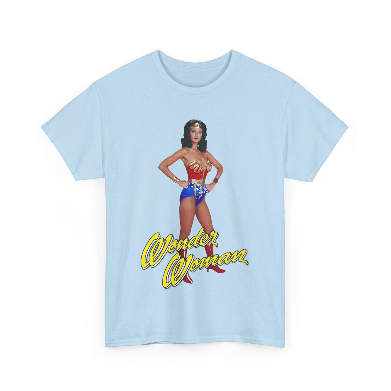 Wonder Woman T-Shirt – Lynda Carter – 1970s TV Show – DC Comics – Diana Prince