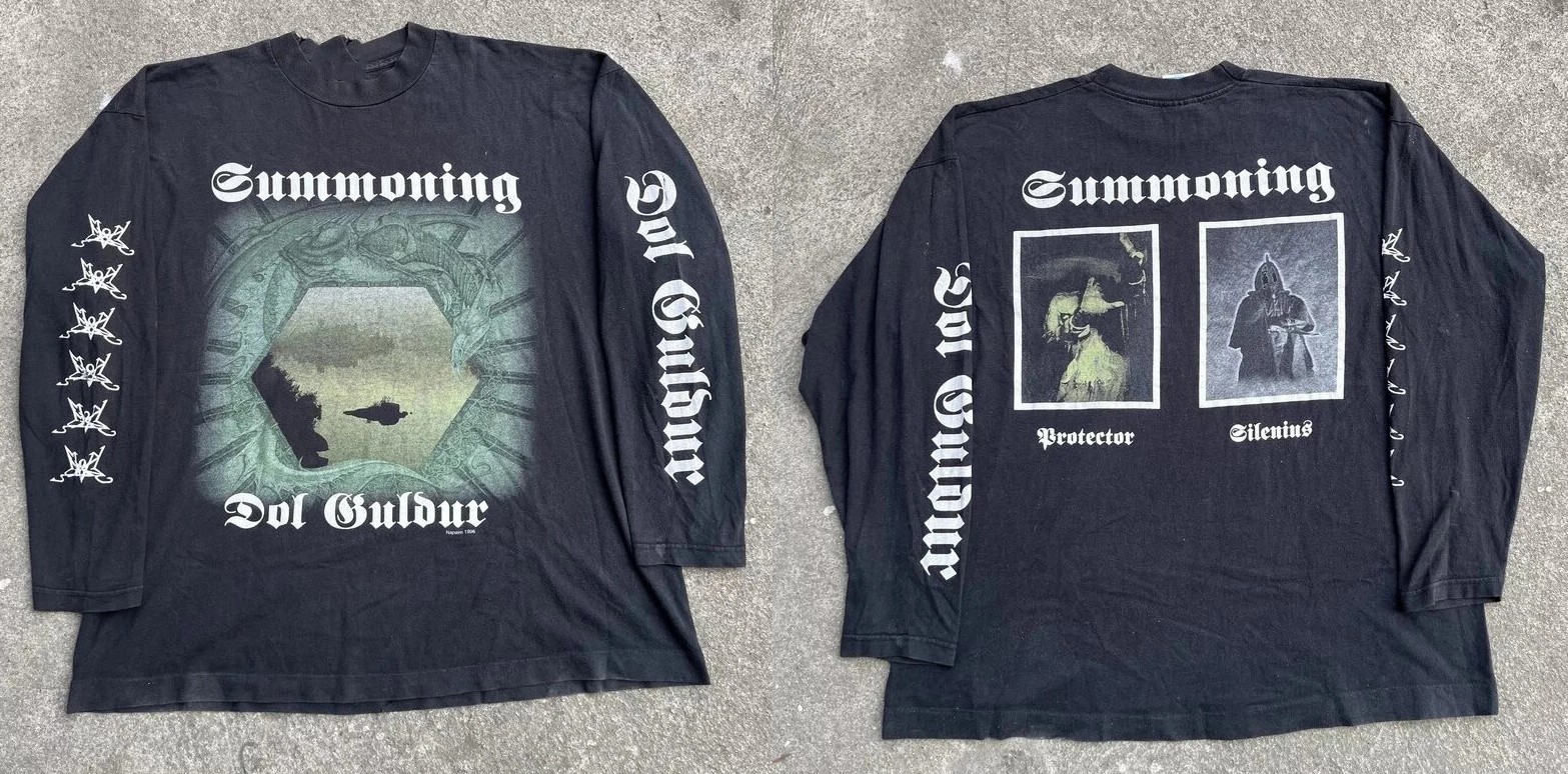 1996 SUMMONING Dol Guldur Vintage Long Sleeves Shirt Reprint POLYESTER TU666