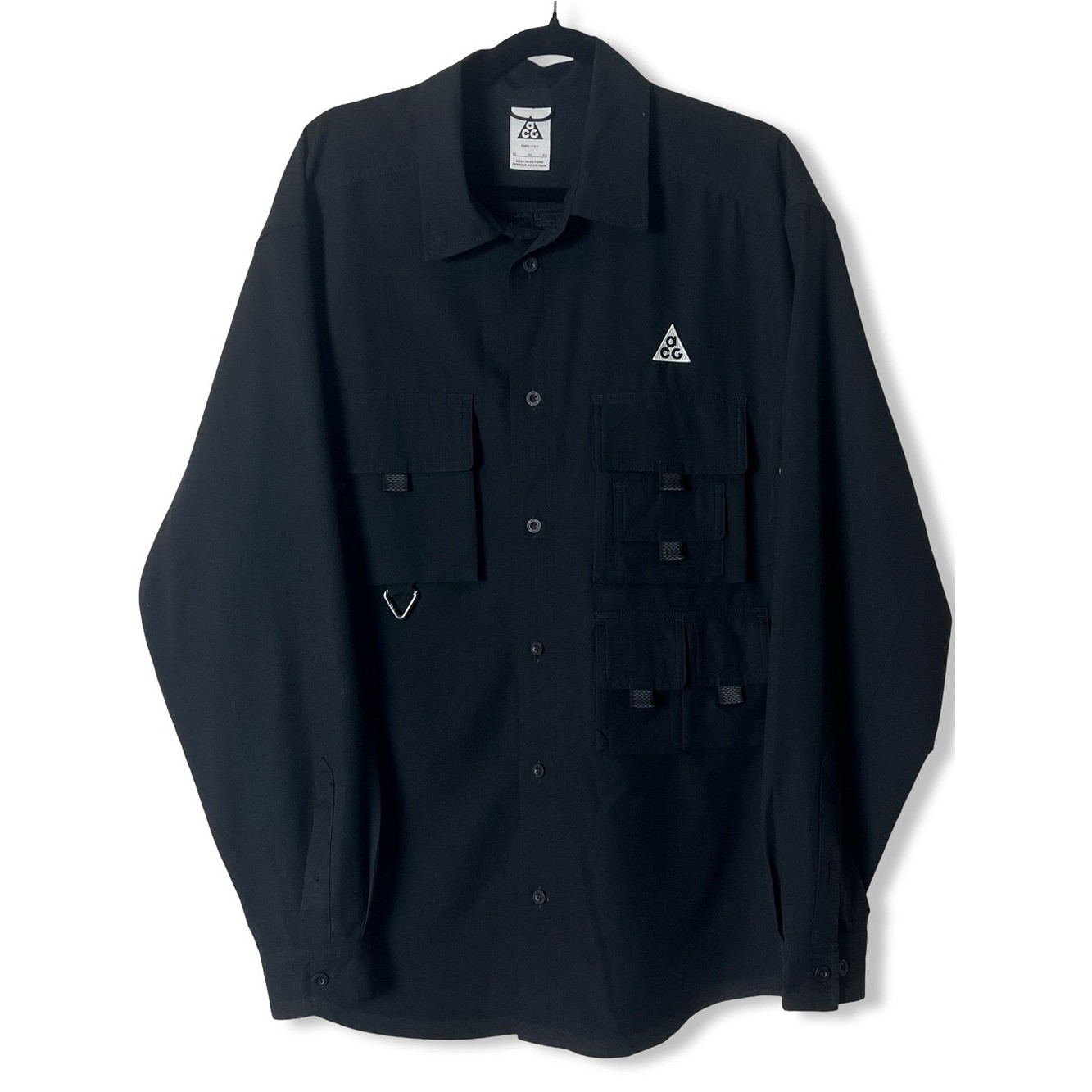 Nike ACG Men’s Devastation Trail Dri-FIT UV Utility Shirt Black Gorpcore Sz. XL