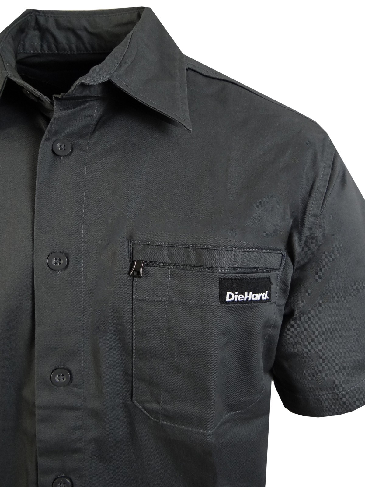 Twill Uniform Style Short Sleeve Men’s Shirt Workwear Stretch Resists Oil Water