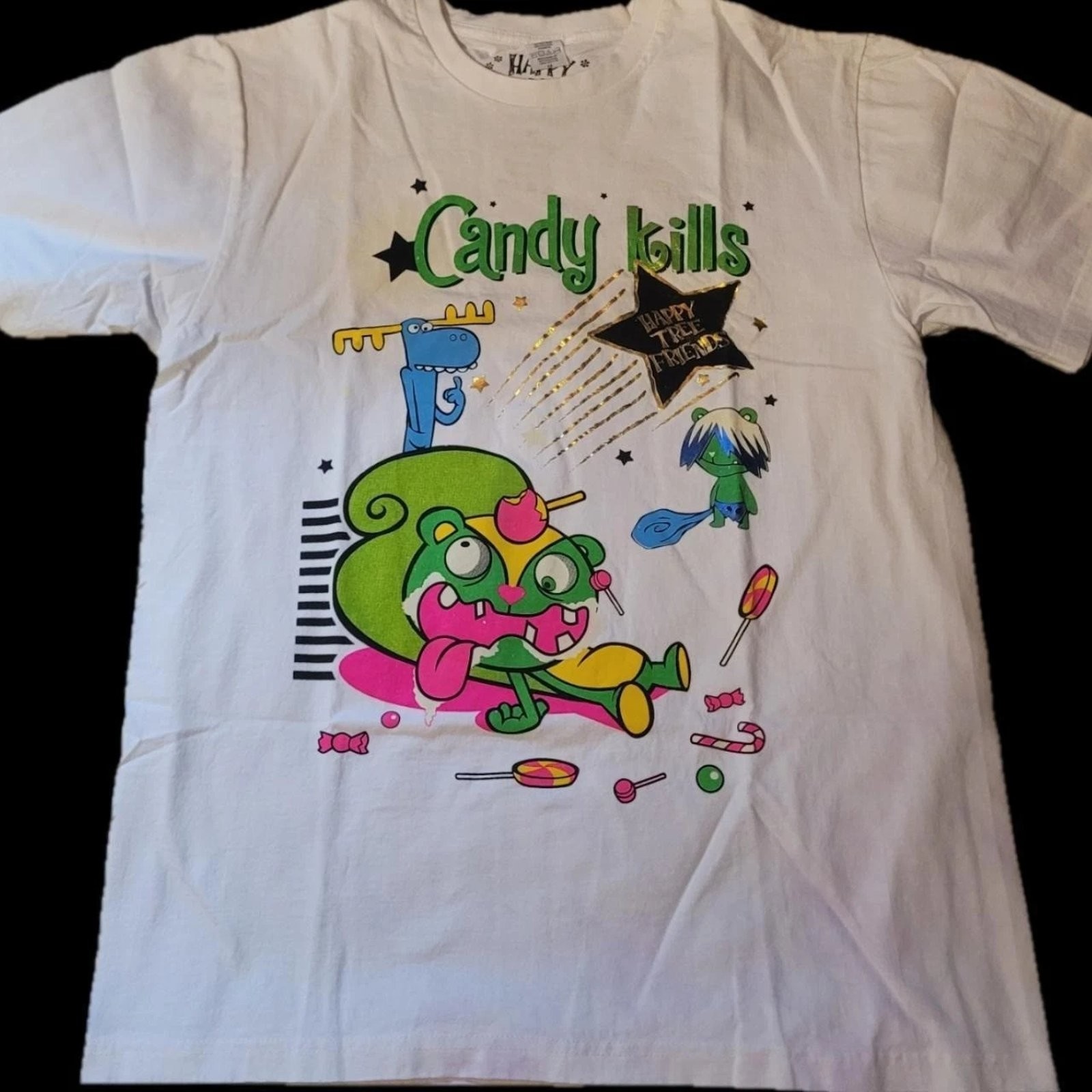 Retro Happy Tree Friends Graphic Tee Unisex Vintage Funny T-Shirt Gift Fan