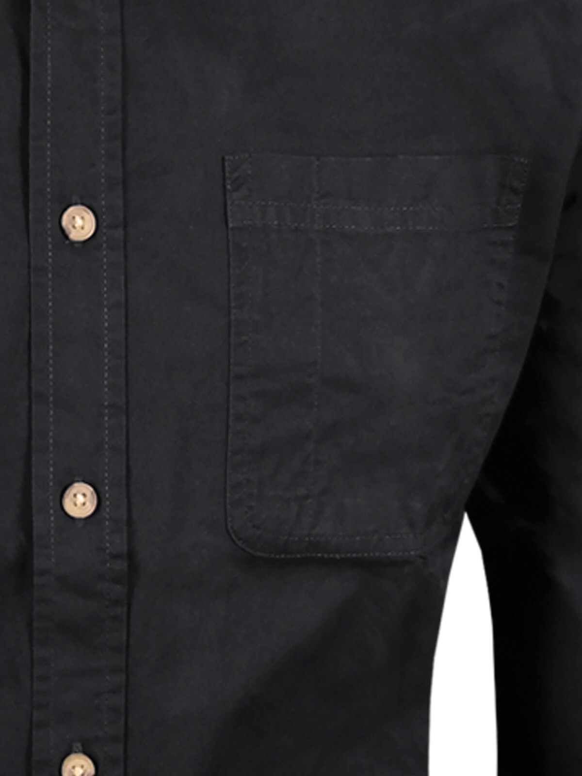 Twill Cotton Shirt Mens Button Down Collar Casual Dress Workwear Pen Slot Pocket