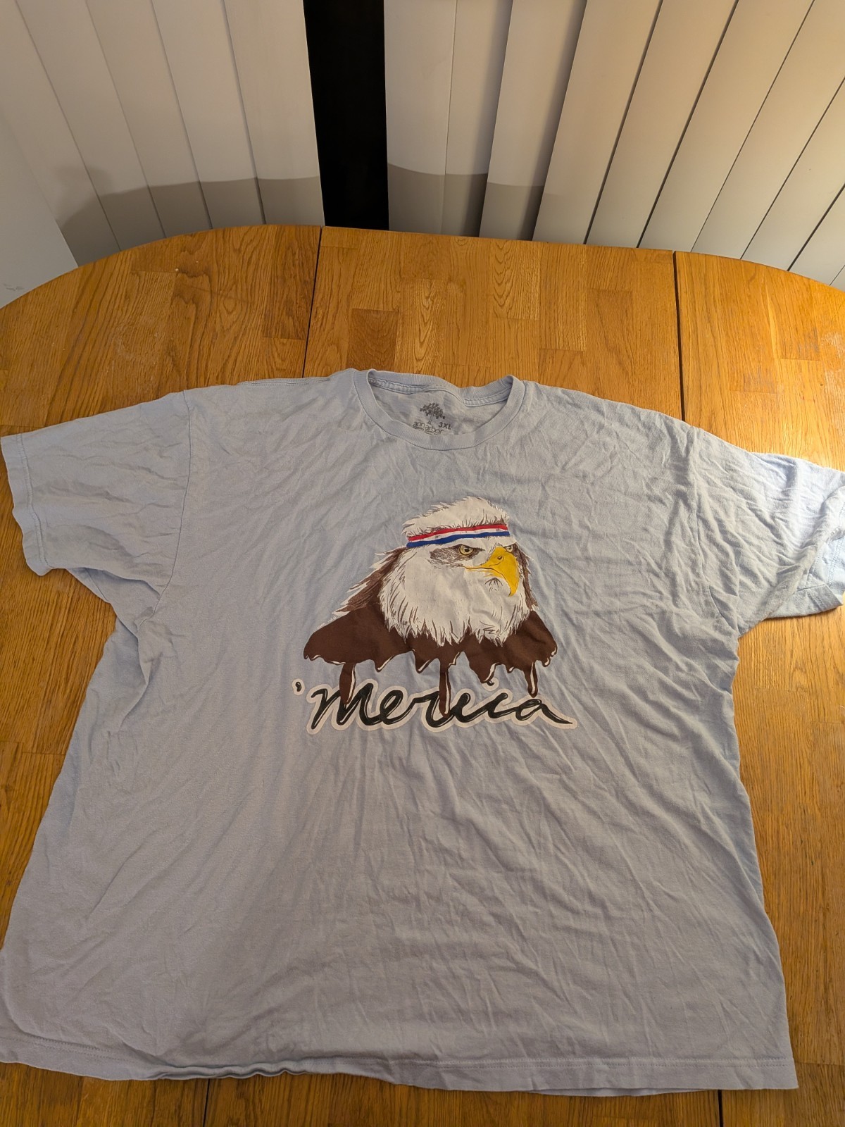 Ann Arbor T-Shirt Company Men’s 3XL Blue Patriotic Eagle Crew Neck Tee