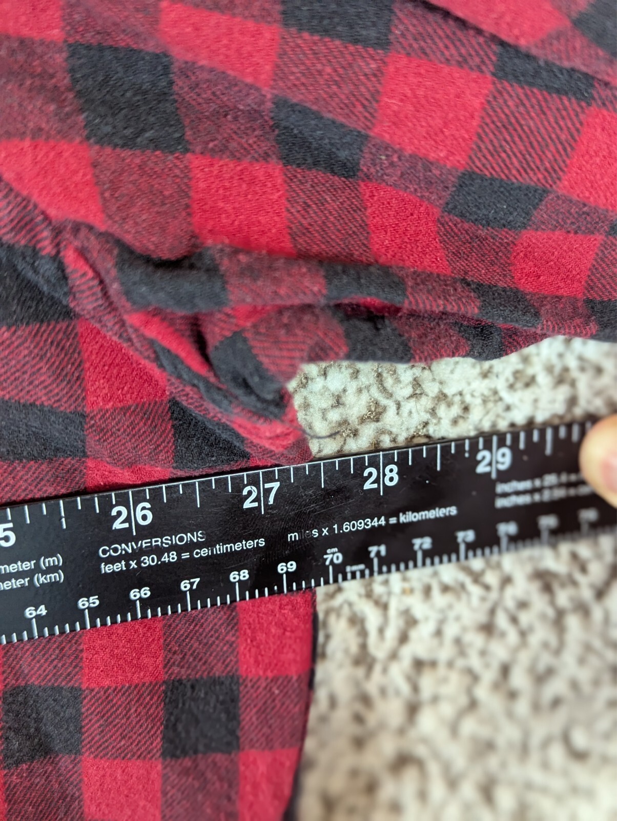 Old Navy Checkered Flannel Button Up Shirt Men’s 3XLT Red and Black Plaid