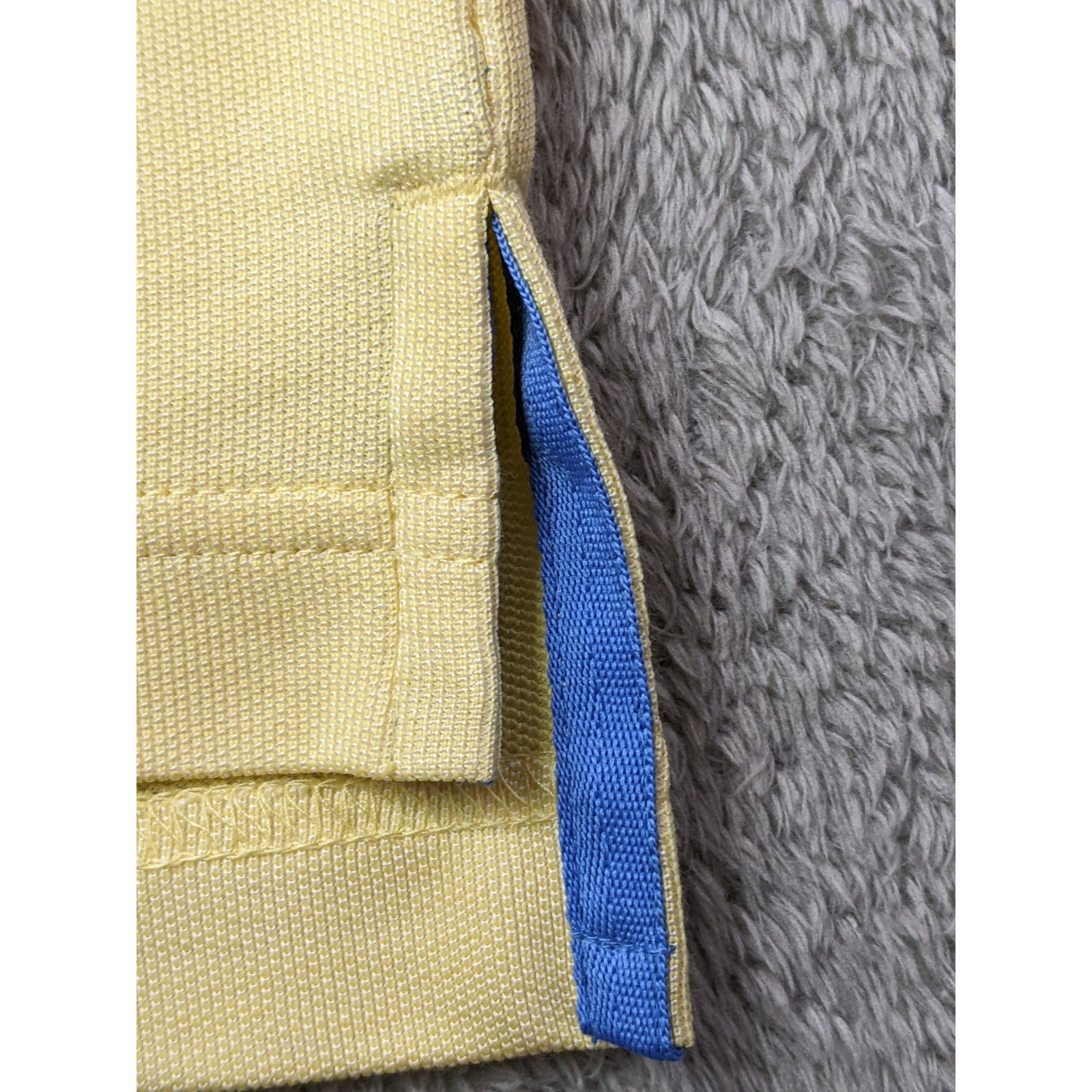 IZOD Advantage Performance Mens Large Natural Stretch Golf Polo Shirt Yellow