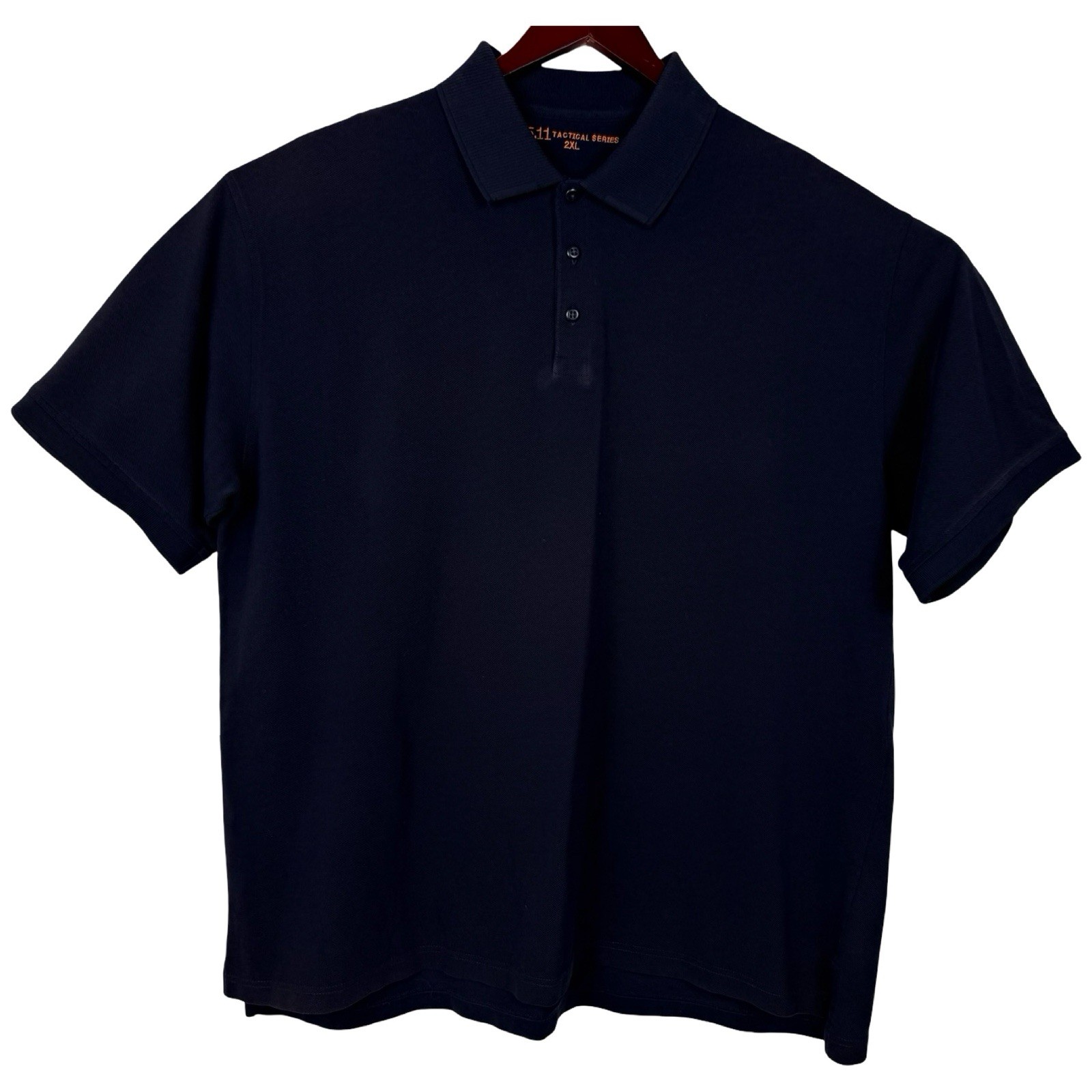 511 Tactical Utility Short Sleeve Polo Shirt Men’s Sz 2XL Black 100% Cotton