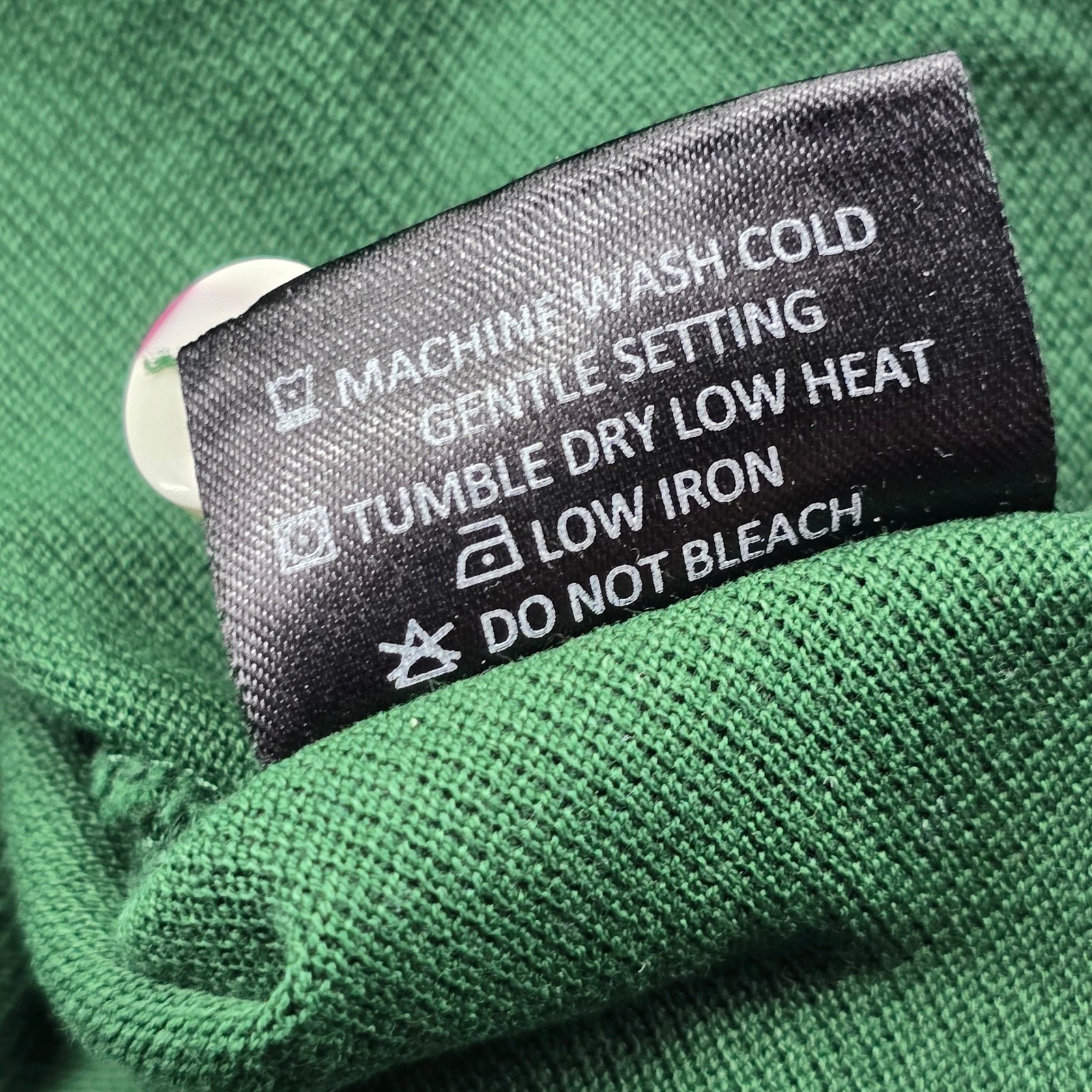 Allen Edmonds Mens XL Green Pima Cotton Short Sleeve Polo Shirt Logo Peru