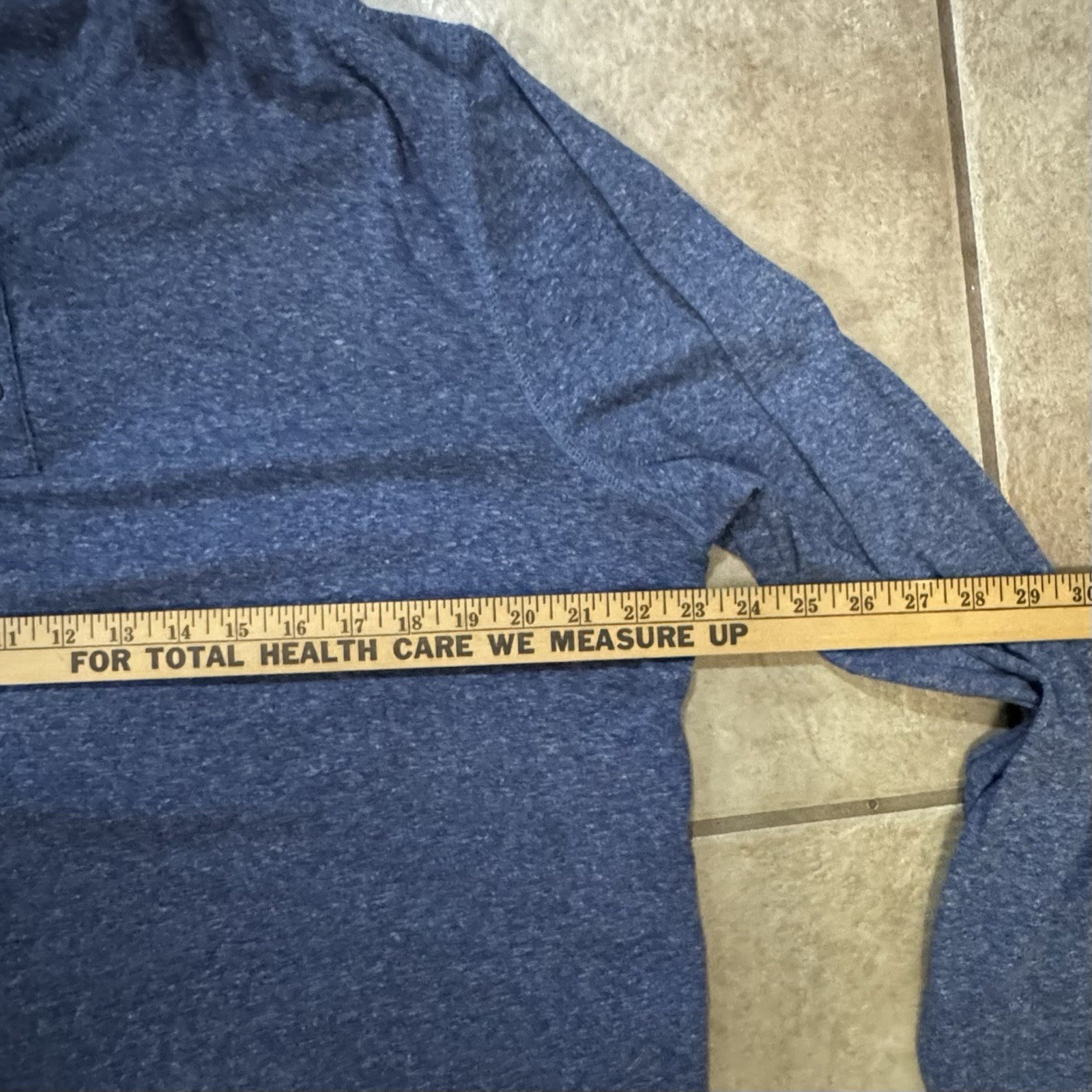 Apt. 9 Premier Flex Blue Long Sleeve Cotton Blend Henley T-Shirt Men’s 2XLT