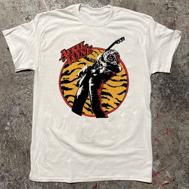 Collection rare April Wine band white Unisex Shirt All Size II413