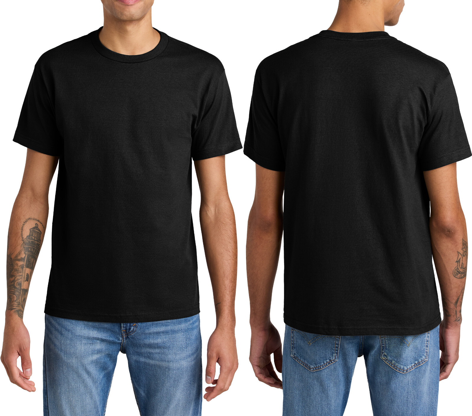 Mens American Apparel Heavyweight T-Shirt 100% USA Grown Cotton Relaxed Fit Tee