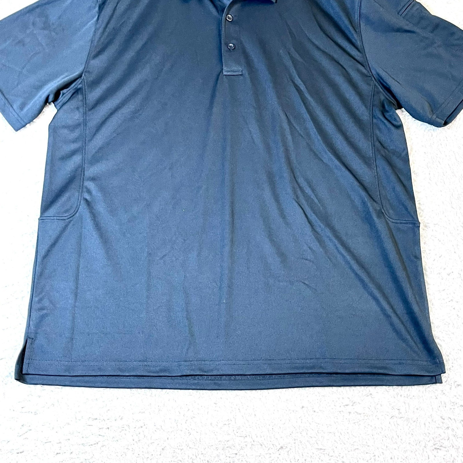 MagcoMsen Men’s Black Short Sleeve Collared Polo Shirt Size XL