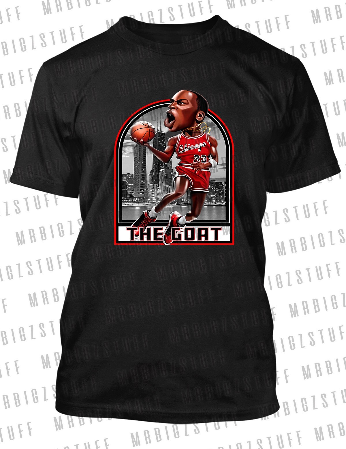 8XL Greystone Big The GOAT Sneaker Tee Shirt to Match Air J11 Bred Custom Print