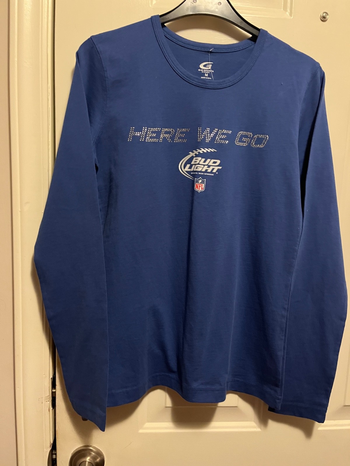 NFL BUD LIGHT, OFFICIAL BEER SPONSOR Ladies’ Shirt Size Medium NWT