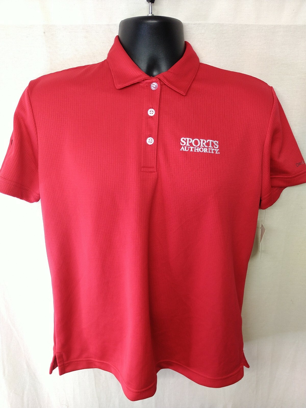 Sports Authority Men’s Red Short Sleeve ‘SofSole” Collared Polo Shirt SZ Varies