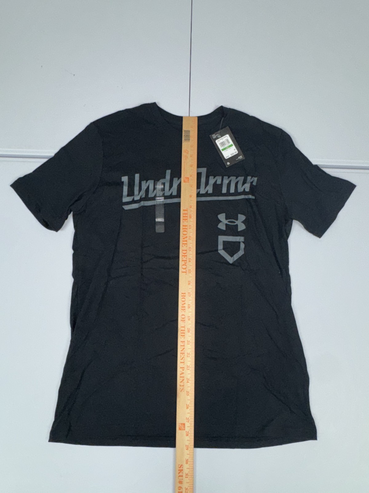 Men’s Under Armour Baseball Script SS T-Shirt Black/Gray Pick Size 1377613-001