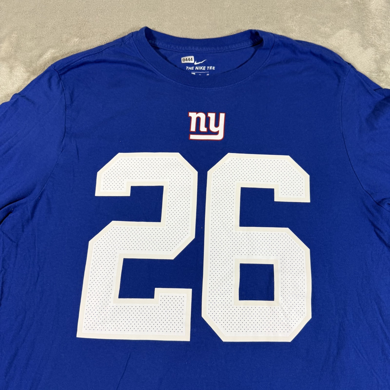 New York Giants Saquon Barkley #26 Long sleeve Shirt XL Blue Nike