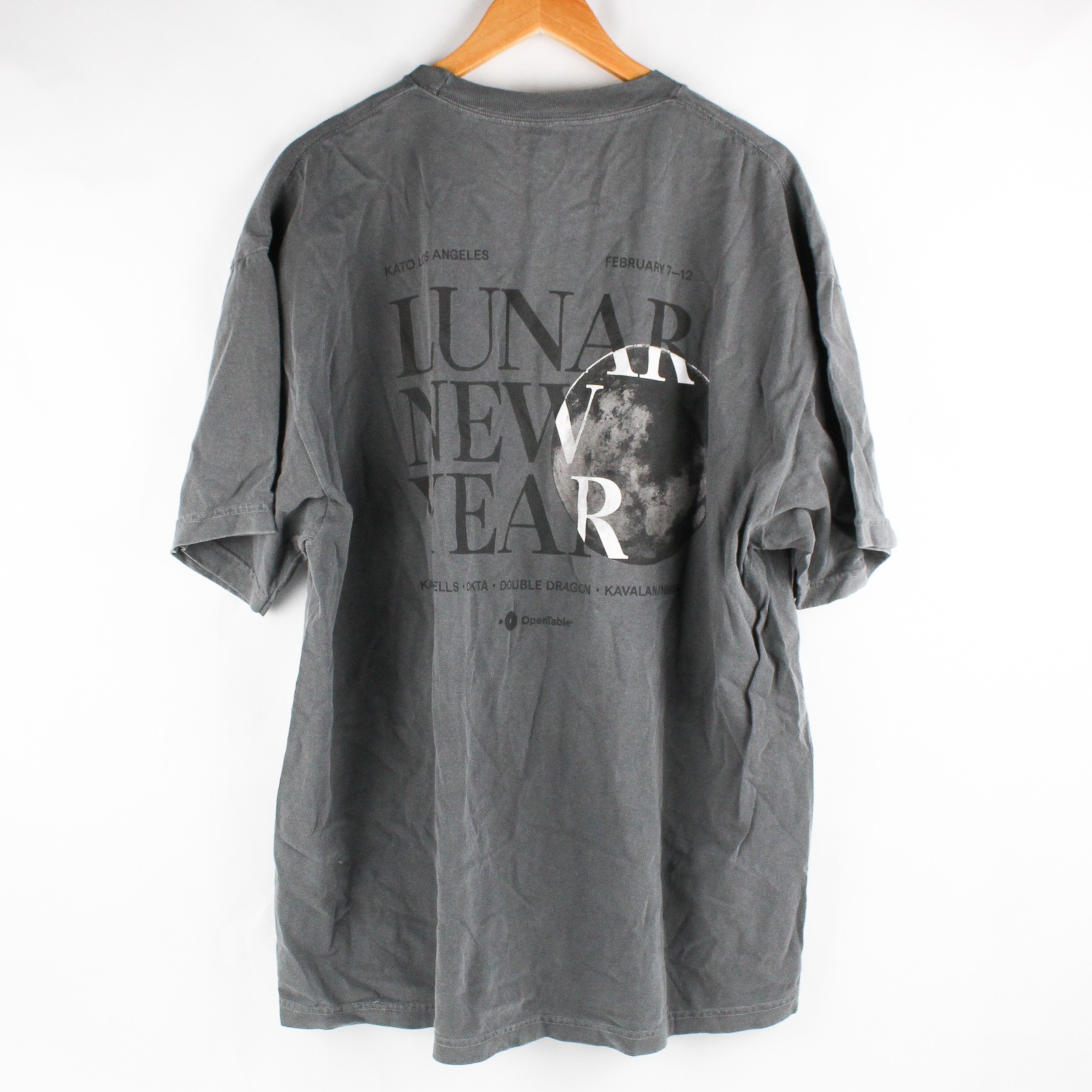 American Apparel Kato Los Angeles Lunar New Year Gray T-Shirt Adult Size 2XL