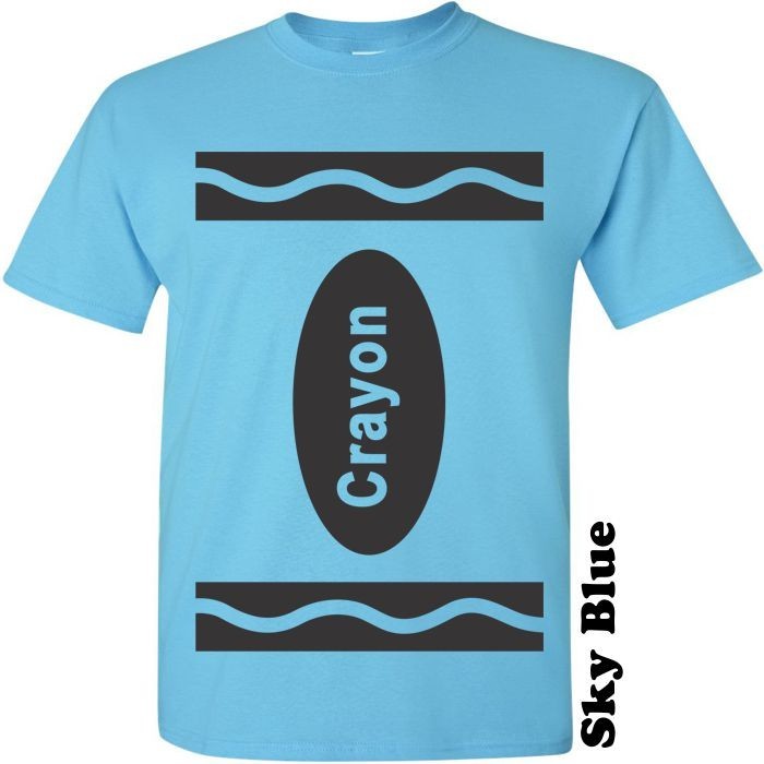 Crayon Costume Matching Group Couples Halloween Shirt