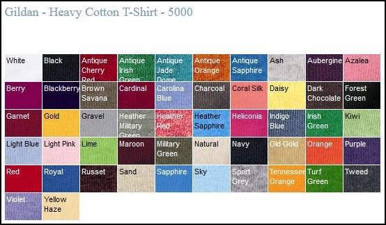 Gildan Men’s Heavy Cotton Plain Blank Short Sleeve T-Shirt All Colors 5000 S-3XL
