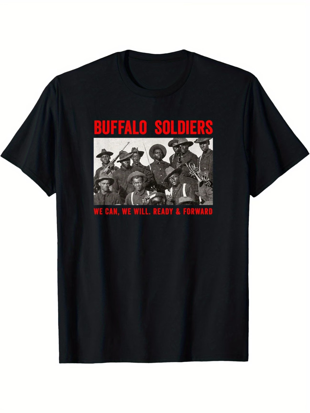 Buffalo Soldiers 9th and 10th Cavalry African American Heros T-Shirt