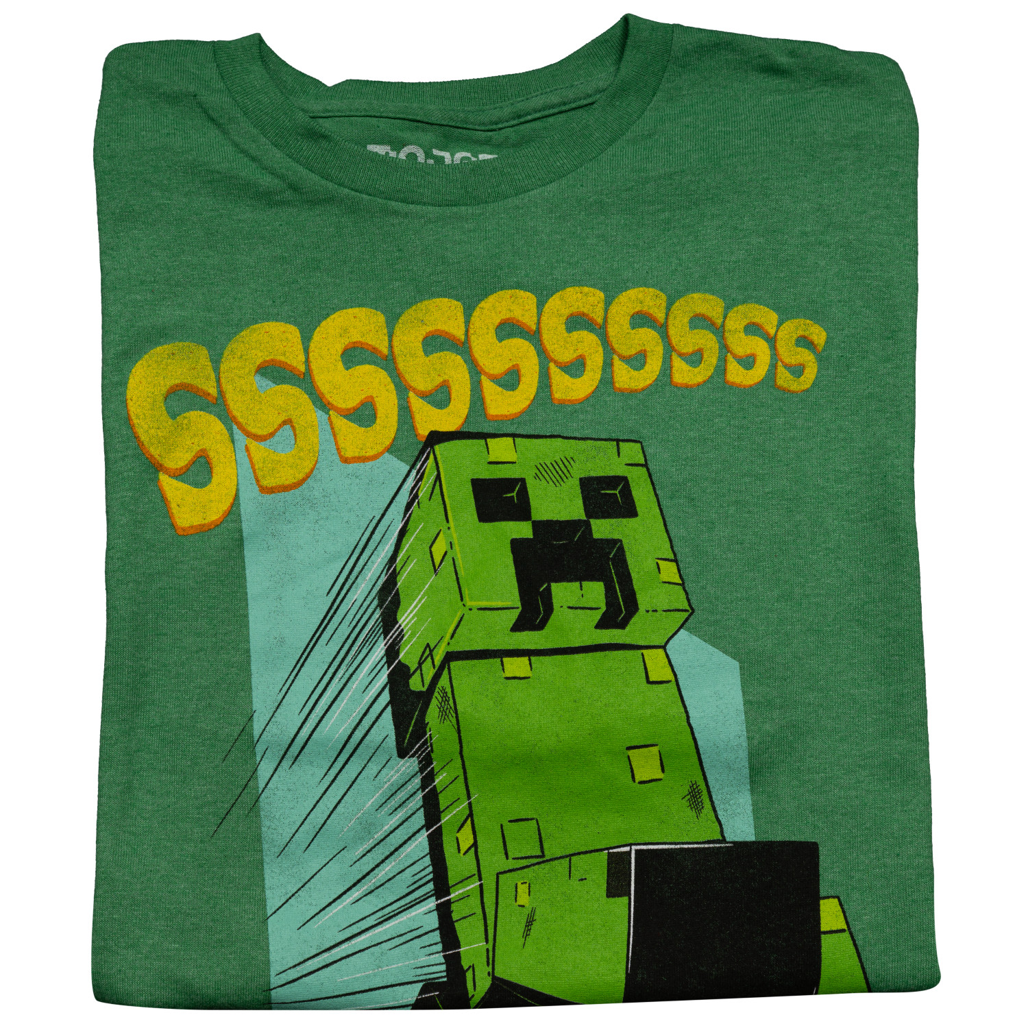 Minecraft Fear The Creeper Glow in Dark 2 Piece Adult T-Shirt Set
