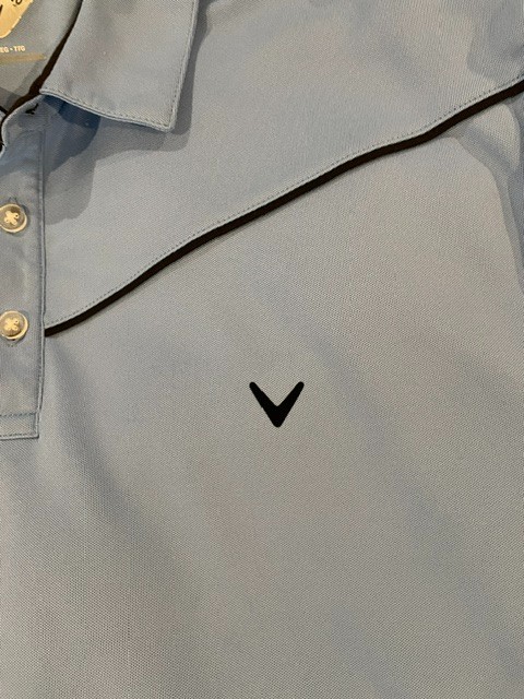 Callaway Men’s Performance Golf Polo Shirt Light Blue 2XL Short Sleeve Golf