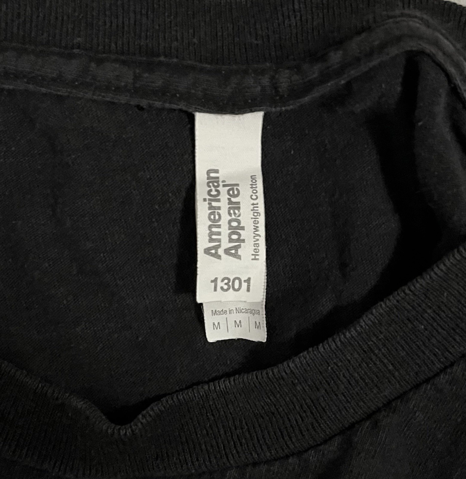 American Apparel 1301 Men’s Heavyweight Cotton Jersey Lenny Kravitz Tee M