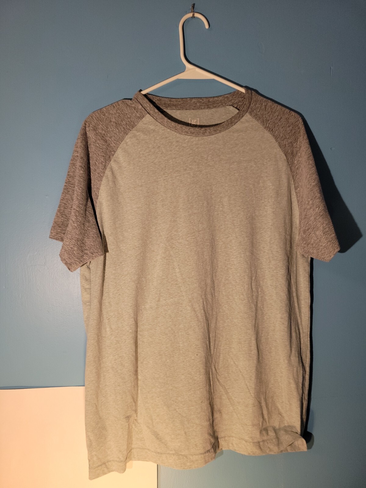 George Mens 2 Tone Gray Short Sleeve T Shirt Size M