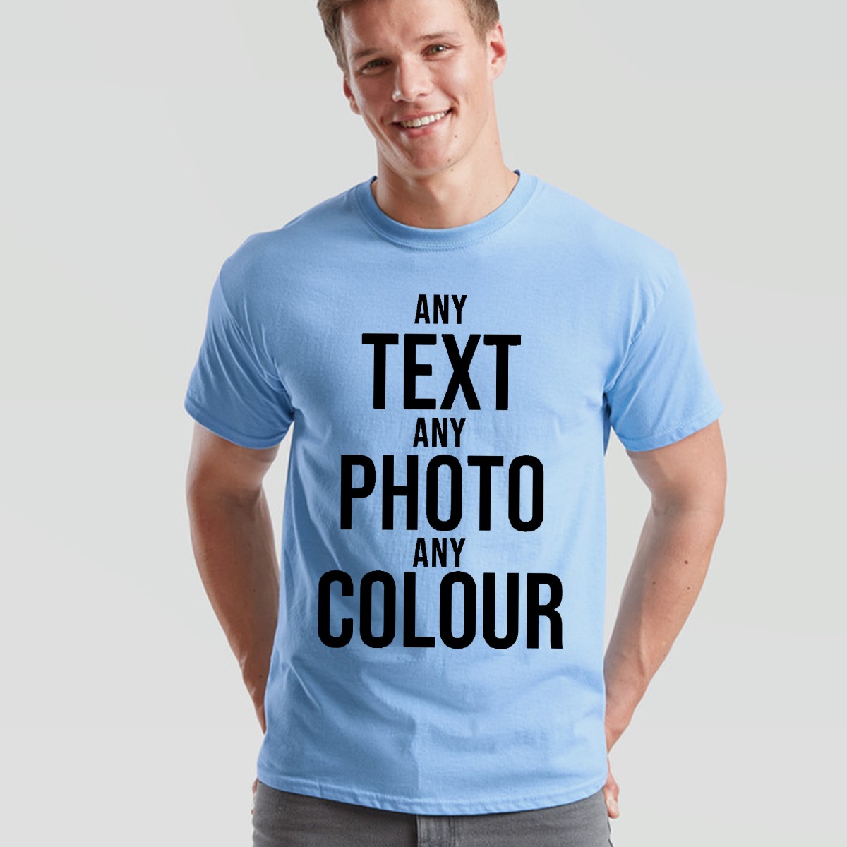 Personalised Unisex T Shirt Custom Name Text Photo Handmade Create Your Own