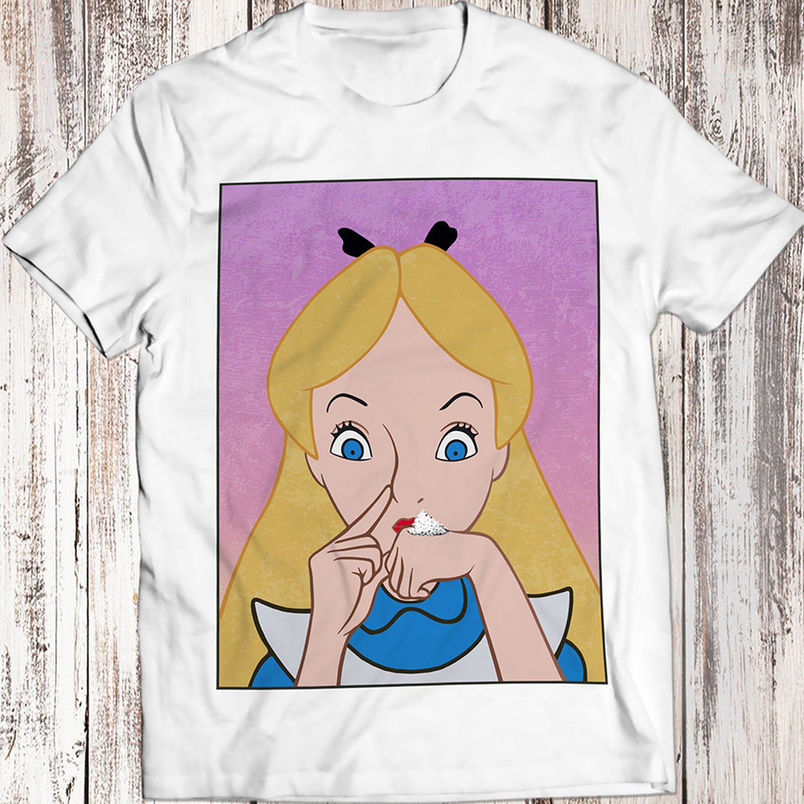 Alice Cocaine Wonderland T-shirt Holiday Gift Christmas Birthday Present Party