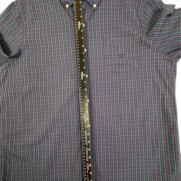 Classic Preppy Chaps Check Button Down Shirt Size XXL