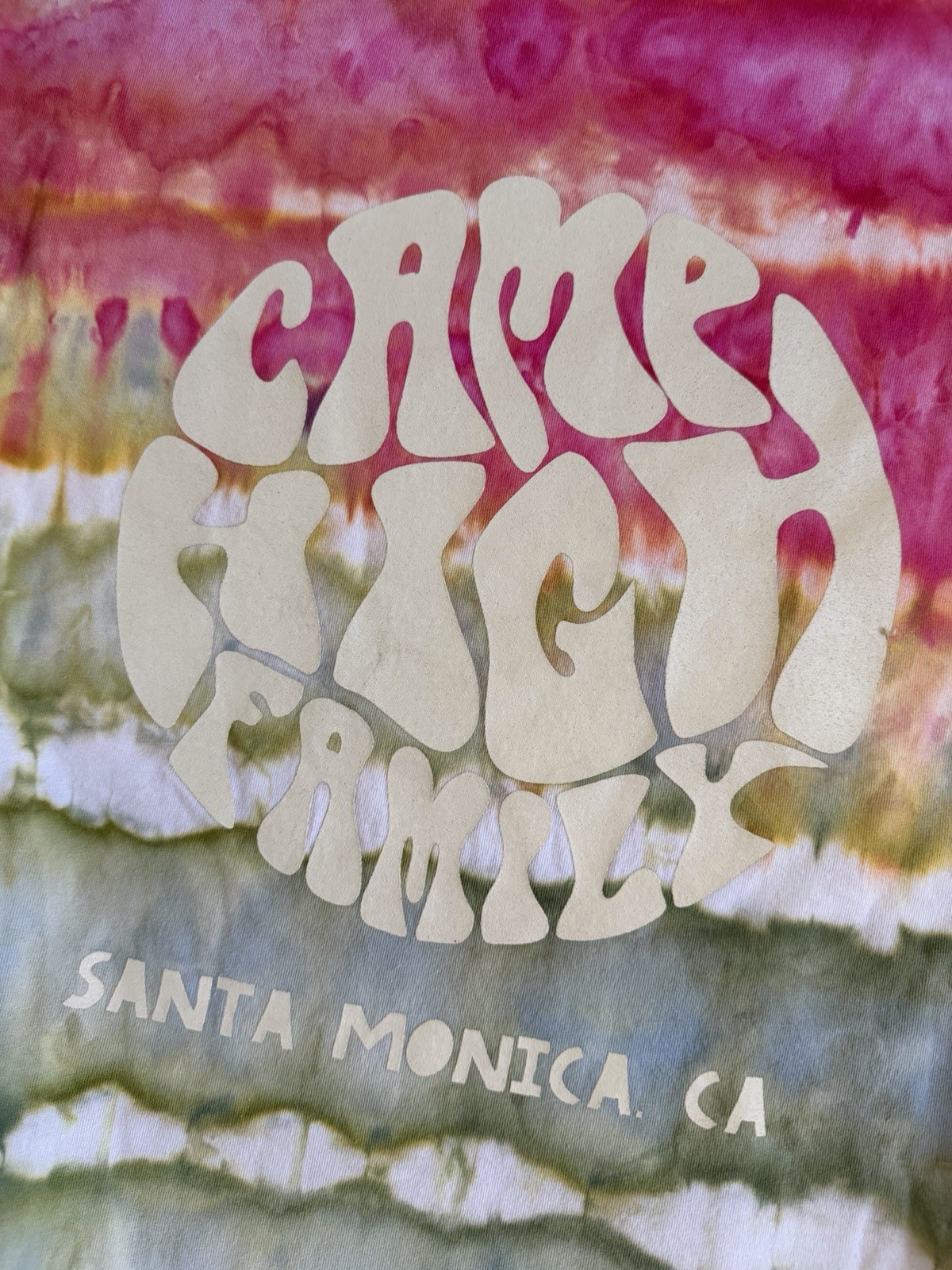 Camp High Collective Santa Monica Tie Dye Long Sleeve Tee Shirt Large