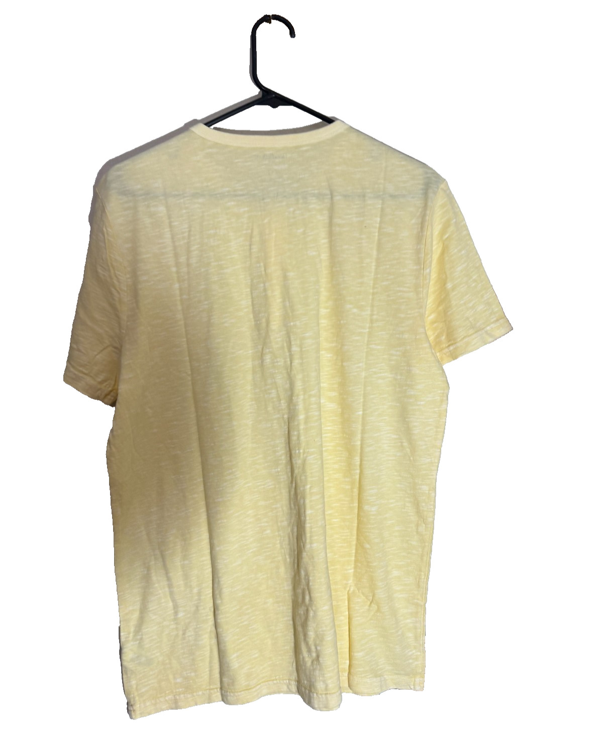 Goodfellow & Co Mens Henley T Shirt M Yellow Standard Short Sleeve NWT