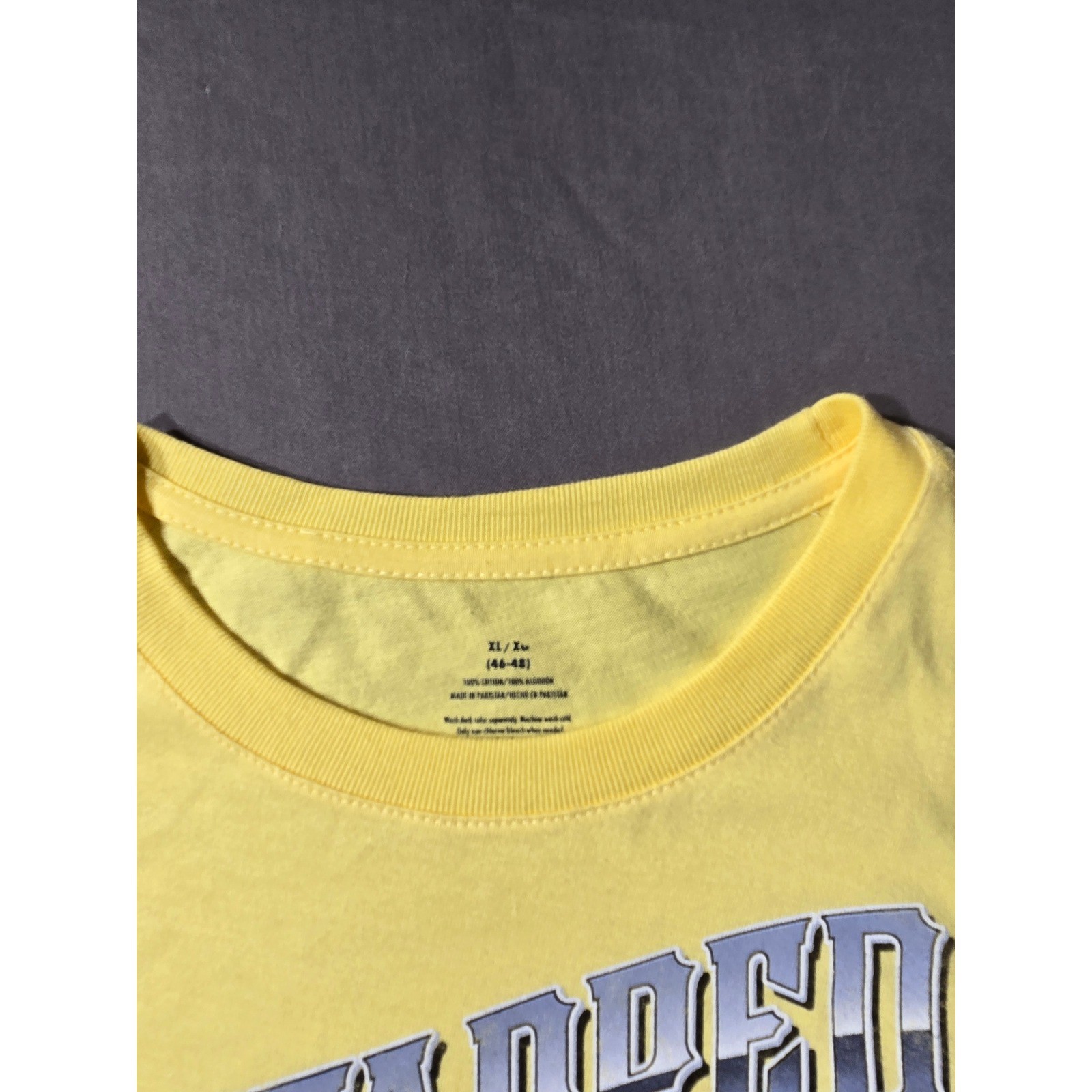 Untapped Potential Beer Truck Graphic T-Shirt Yellow Mens XL Short Sleeve Cotton