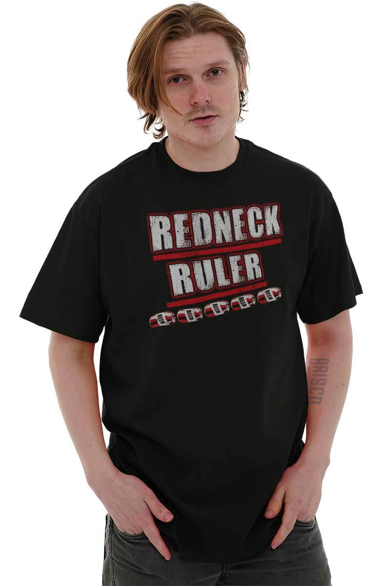 Redneck Funny Drinking Beer Drunk Joke Gift Mens Casual Crewneck T Shirts Tees