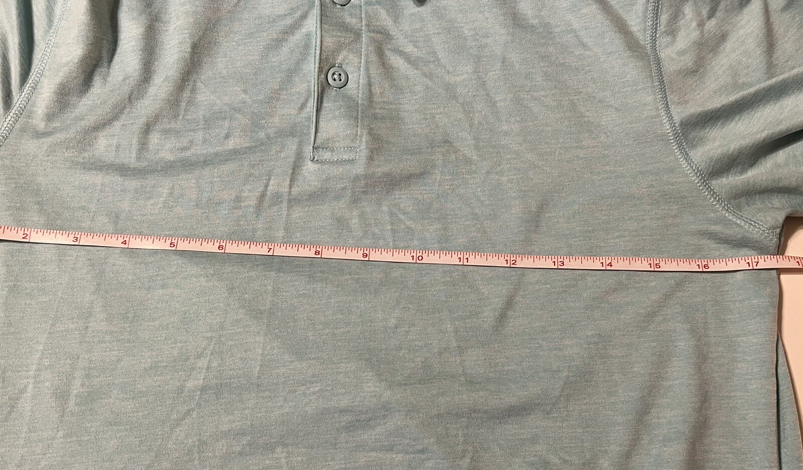 Light blue Athletic Polo SMALL All In Motion Wicking Stretch Polyester/Spandex