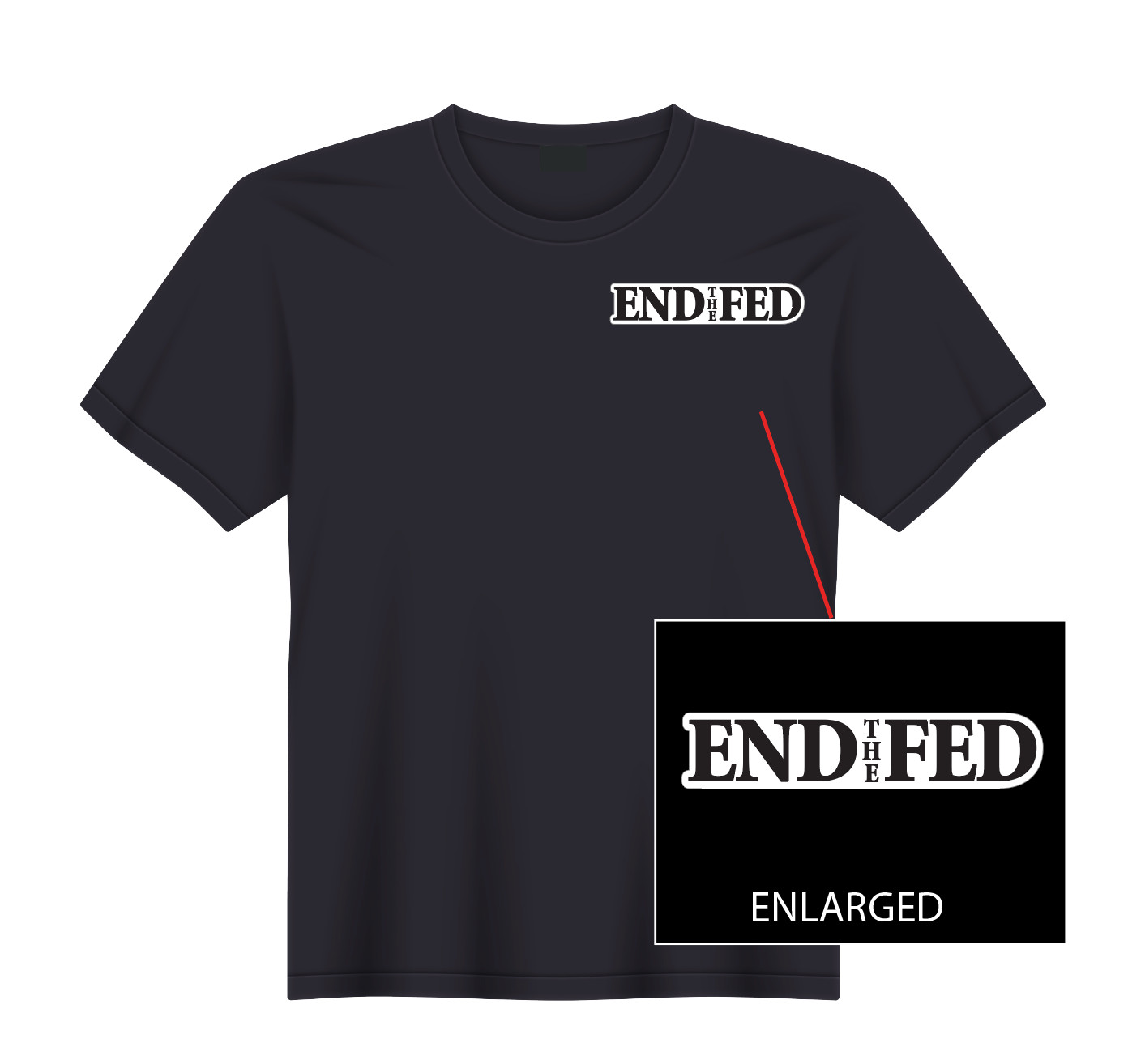 End The Fed Government Taxes T-Shirt NEW S, M, L, XL