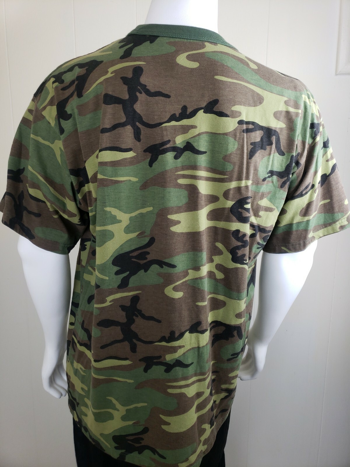 Rothco Camouflage T Shirt Mens 2XL Short Sleeve Crewneck Ringer Army Military