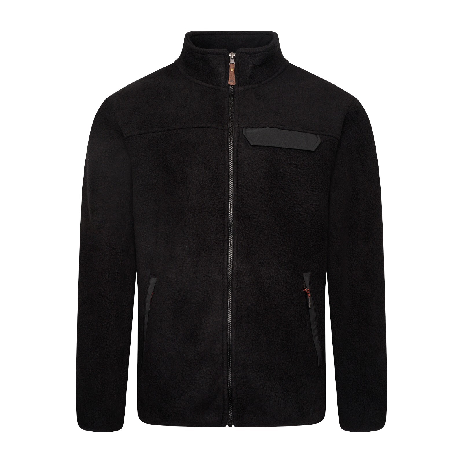 Ex Brand Mens Sherpa Fleece Jacket Full Zip through Fur Borg Thick Warm Coat