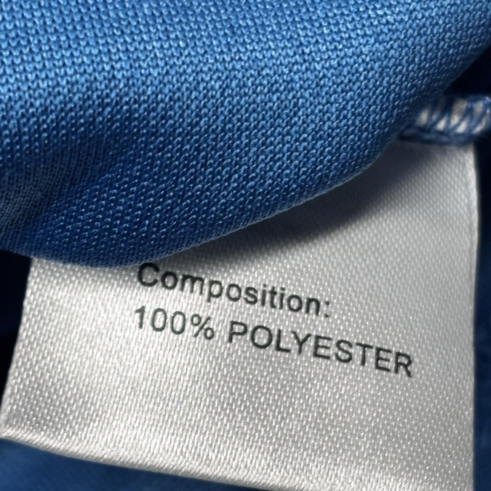 Magcomsen Mens Polo Golf Shirt Large Blue Performance Short Sleeve NWT