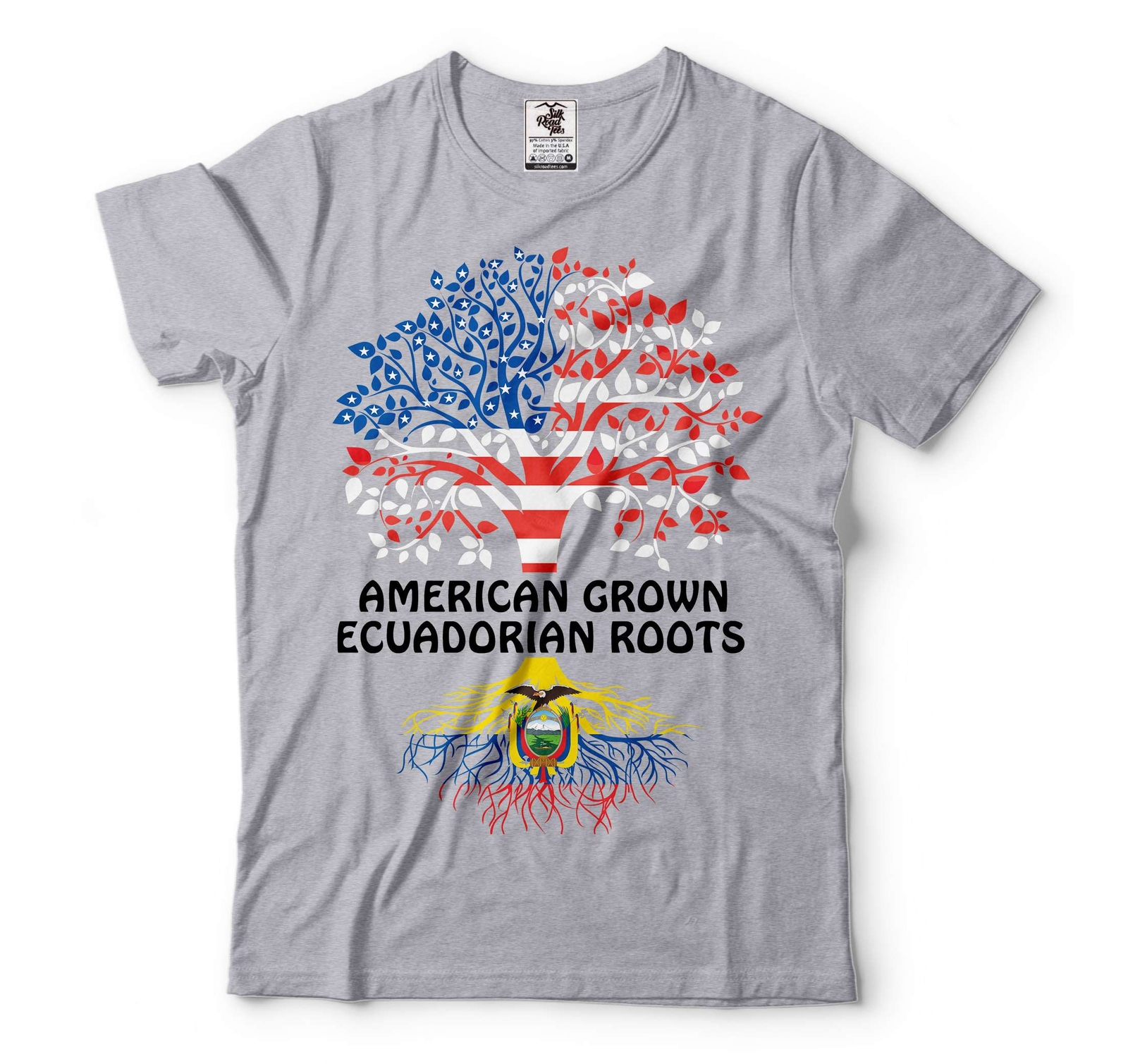 American Grown With Ecuadorian Roots Shirt Ecuador USA Shirt Ecuadorian Gifts