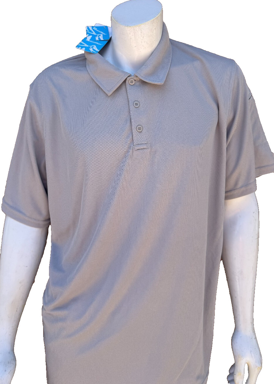 NWT-Magcomsen Men’s Gray Polo Size 2XL Loose Fit Casual Light Weight