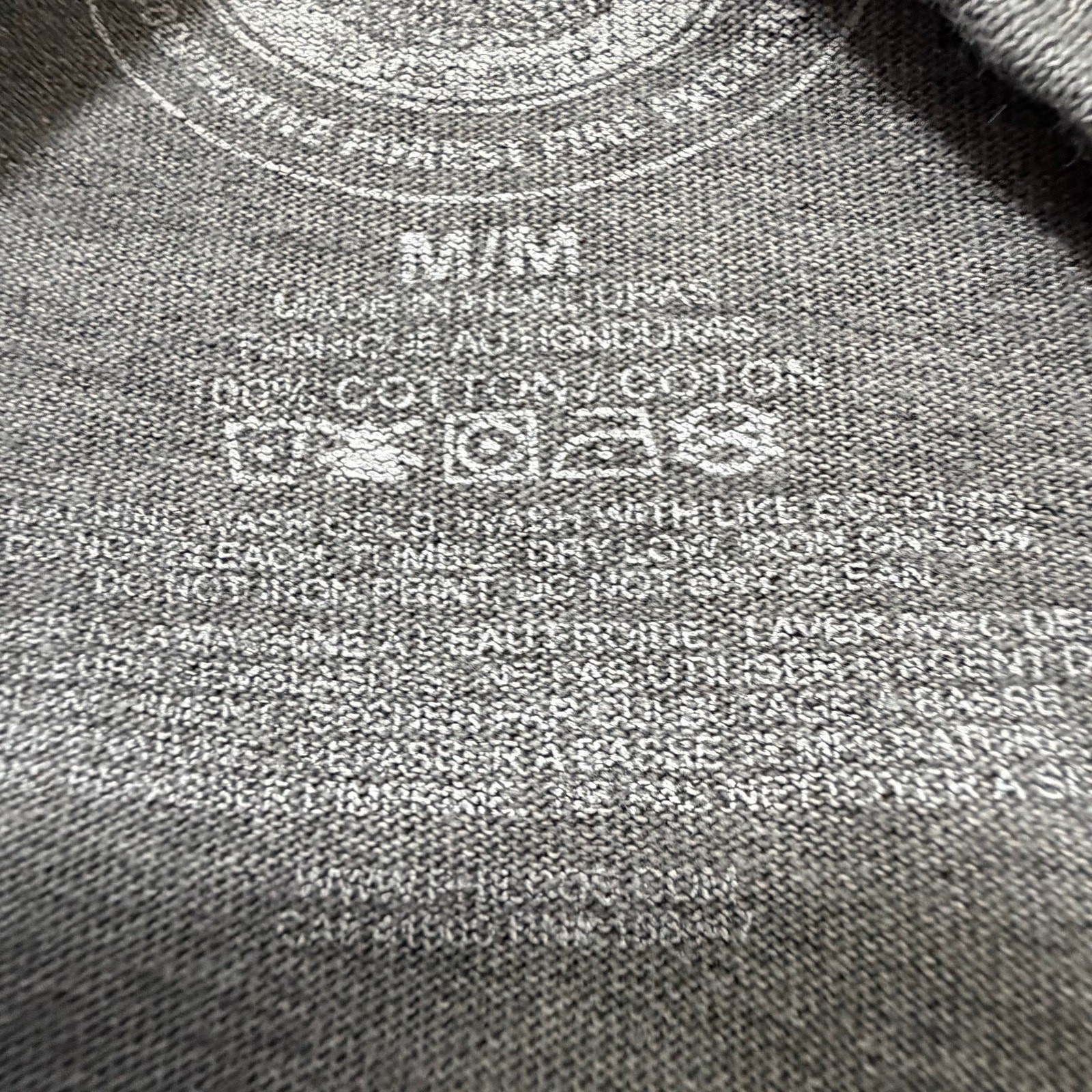 Smokey Bear Official Licensed Graphic T Shirt Men’s Medium Gray 100% Cotton